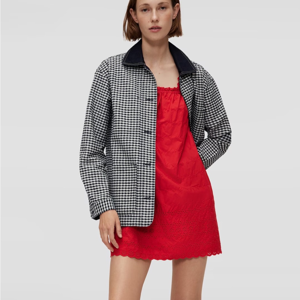 NWT Gap x Doen Gingham Denim Jacket